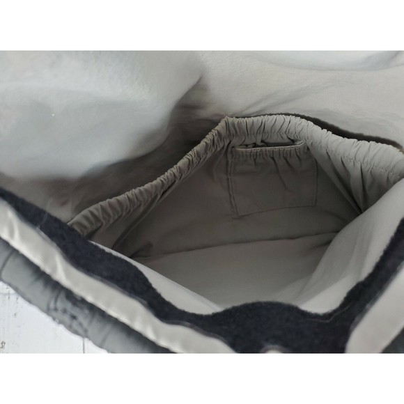 Petunia Pickle Bottom Diaper Bag Cross Body Backpack Quilted Black Floral Design - Picture 7 of 12